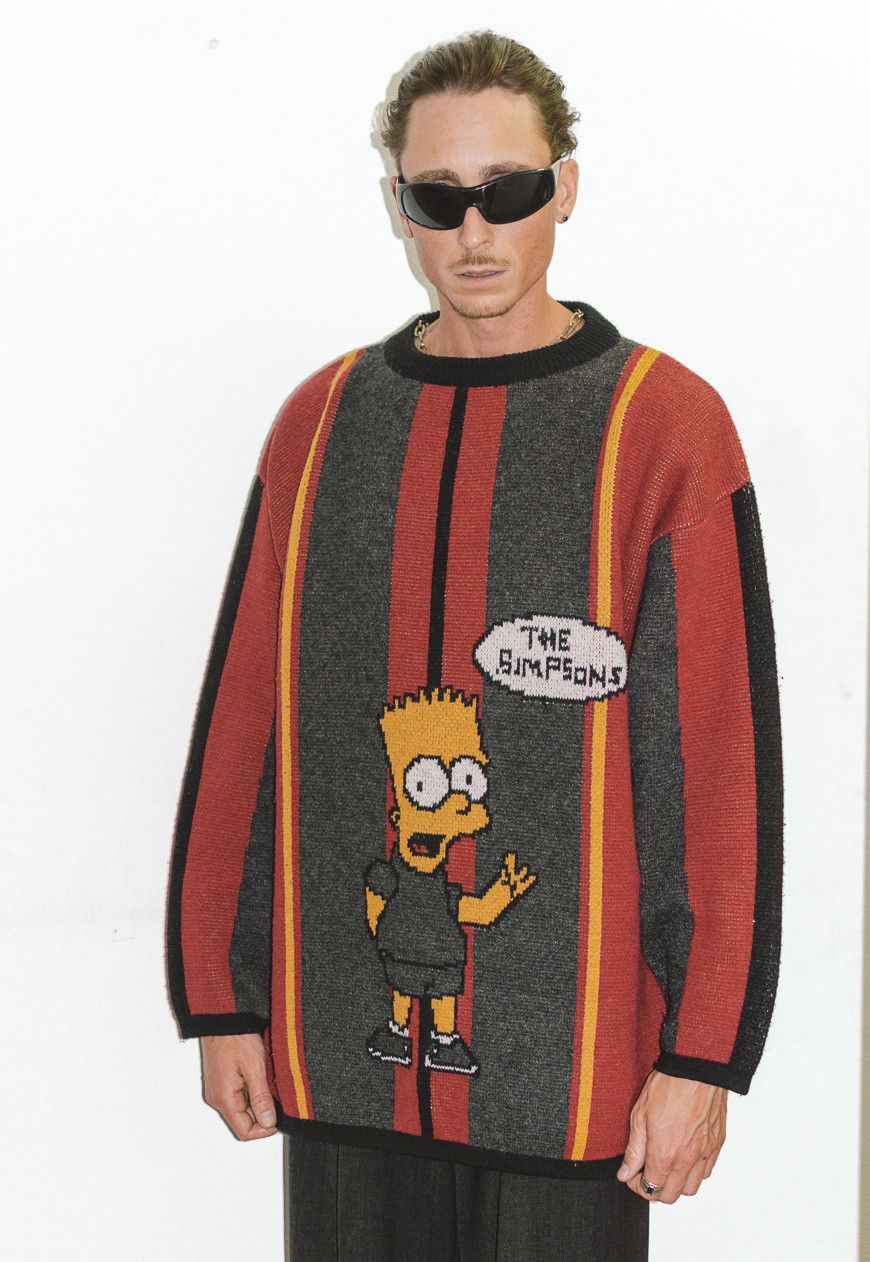 Designer × The Simpsons × Vintage Rare Y2k Bart Simpson oversize ...