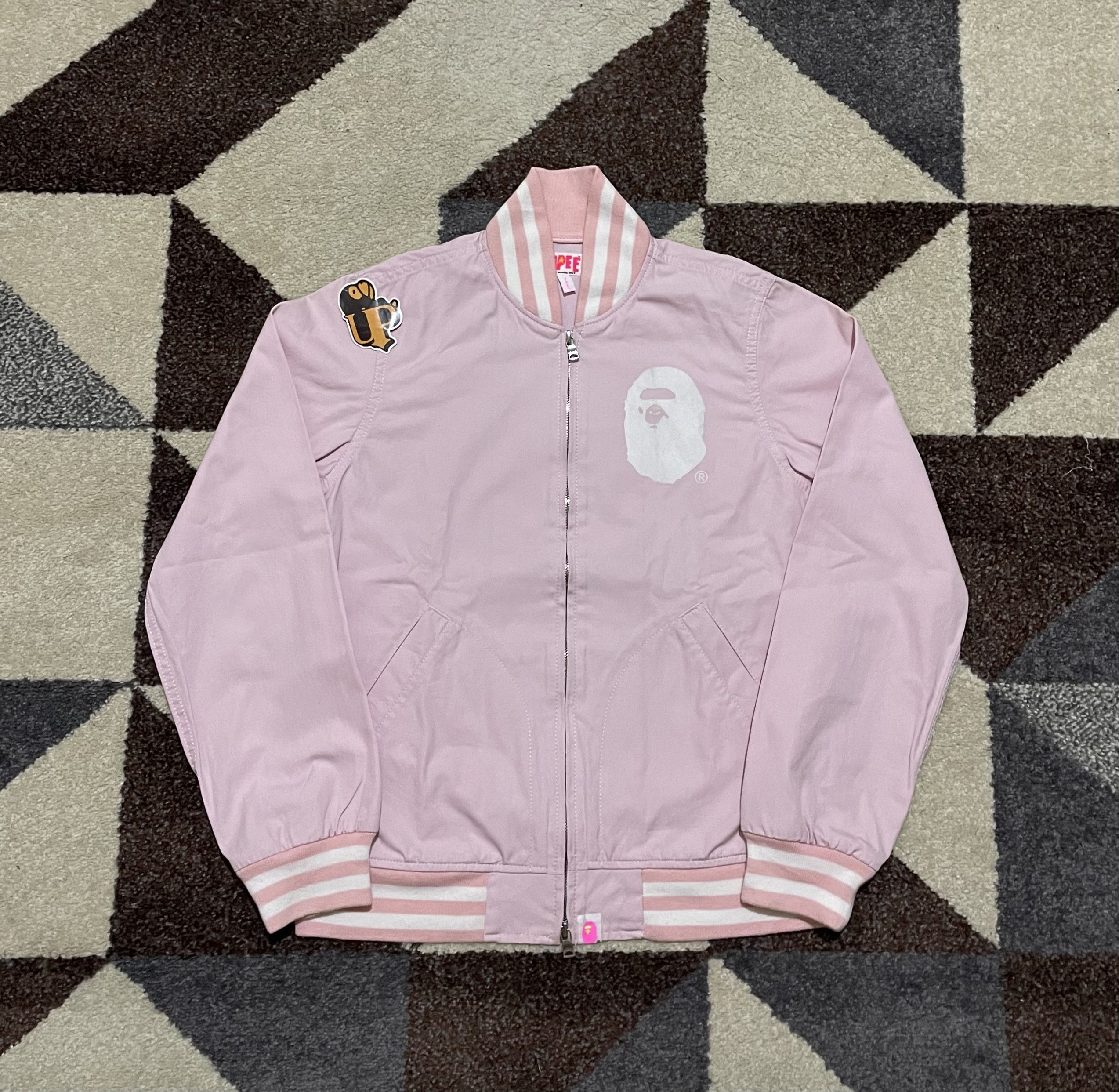 Bape 2005 Bape Ape Head Logo Varsity Jacket Size S / US 4 / IT 40 - 1 Thumbnail