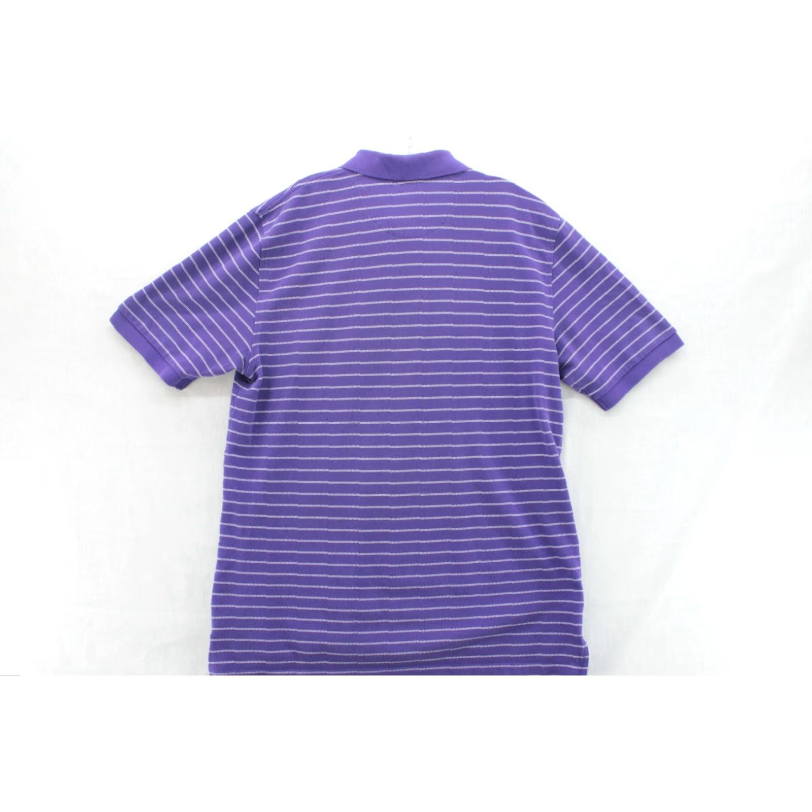 Brooks Brothers Brooks Brothers Polo Shirt Mens L Purple Striped 1818 Performance Golf Cotton Size US L / EU 52-54 / 3 - 3 Thumbnail
