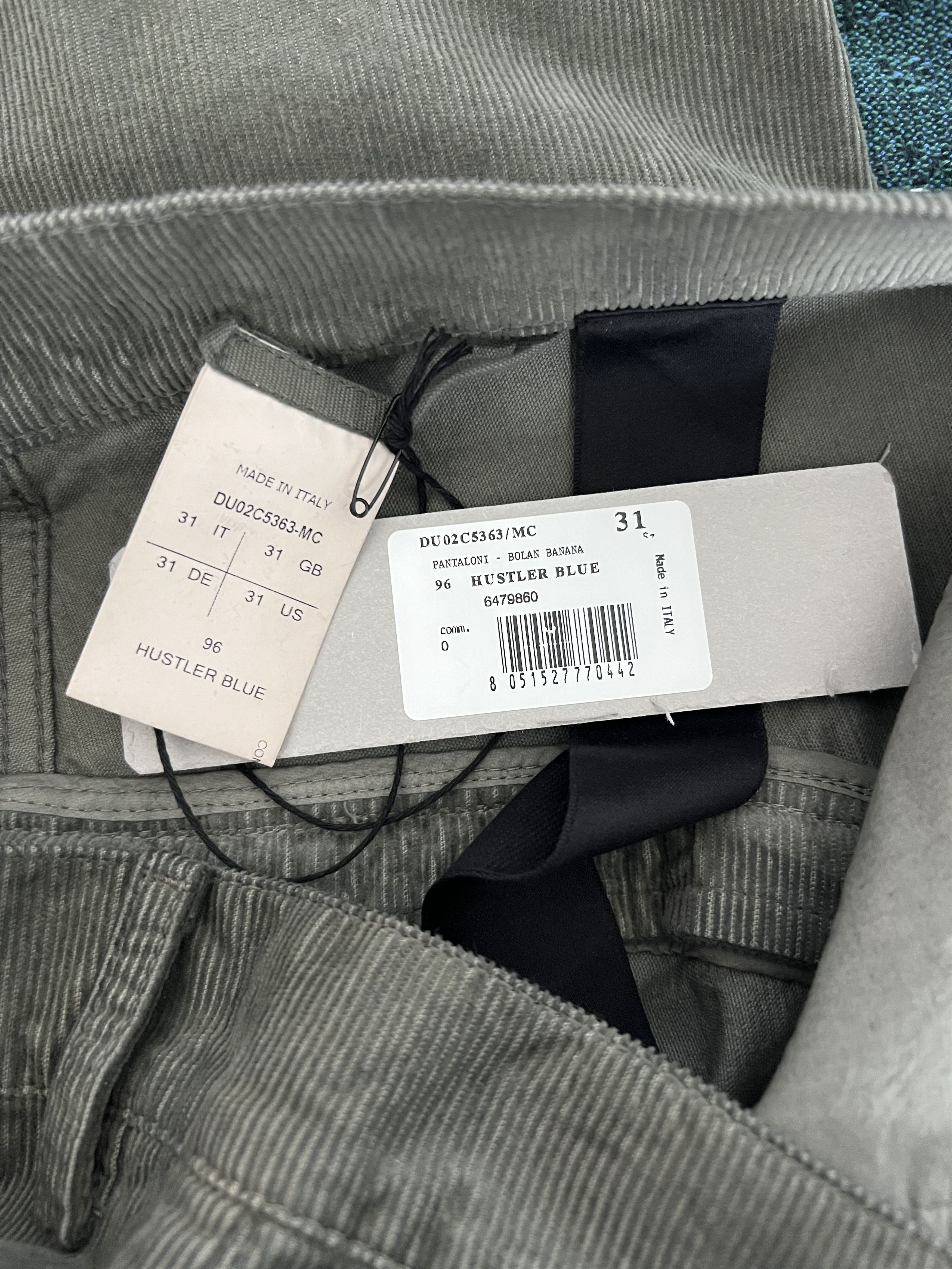 Rick Owens Drkshdw Rick Owens DRKSHDW Corduroy Bolana Banana Pants Size US 31 - 9 Thumbnail