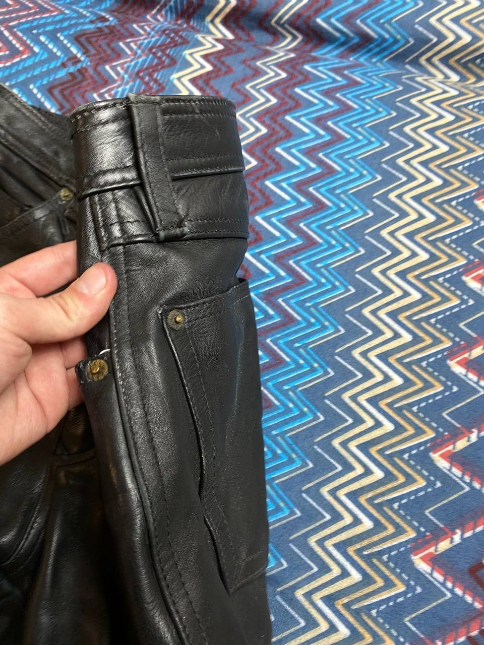 Leather × Vintage Vintage Echtes Leder bondage leather pants Size US 32 / EU 48 - 2 Thumbnail