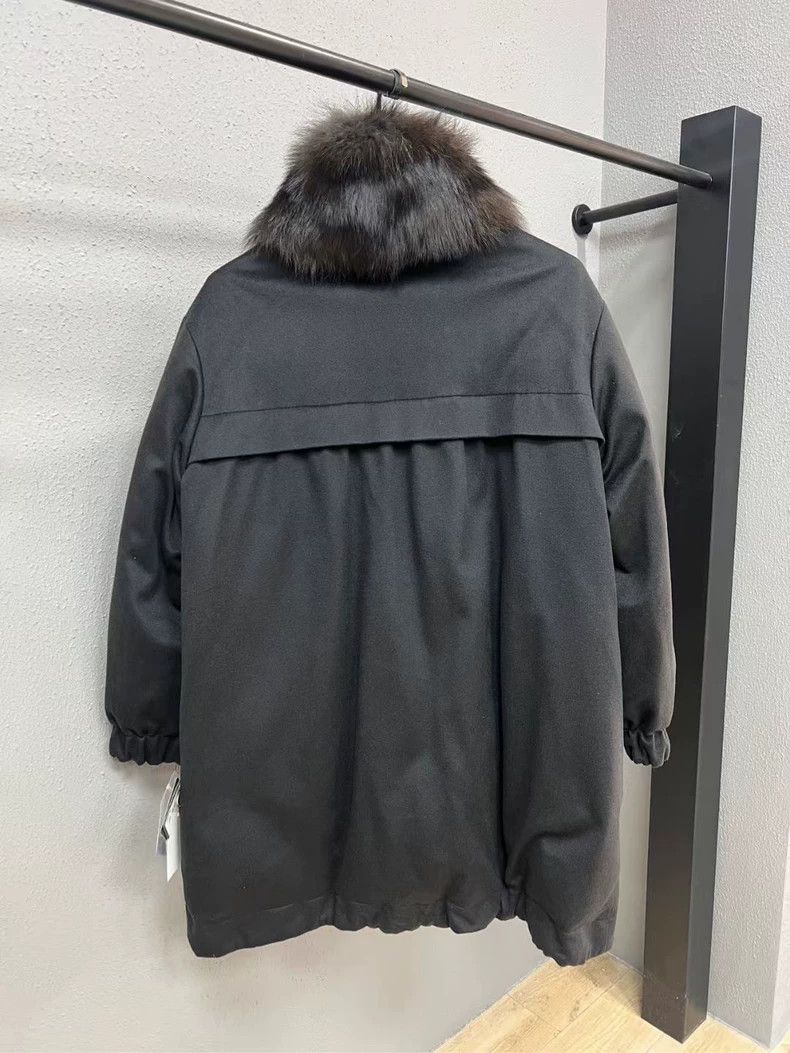 Loro Piana LORO PIANA Fox fur collar cashmere double sided coat Size US S / EU 44-46 / 1 - 2 Thumbnail