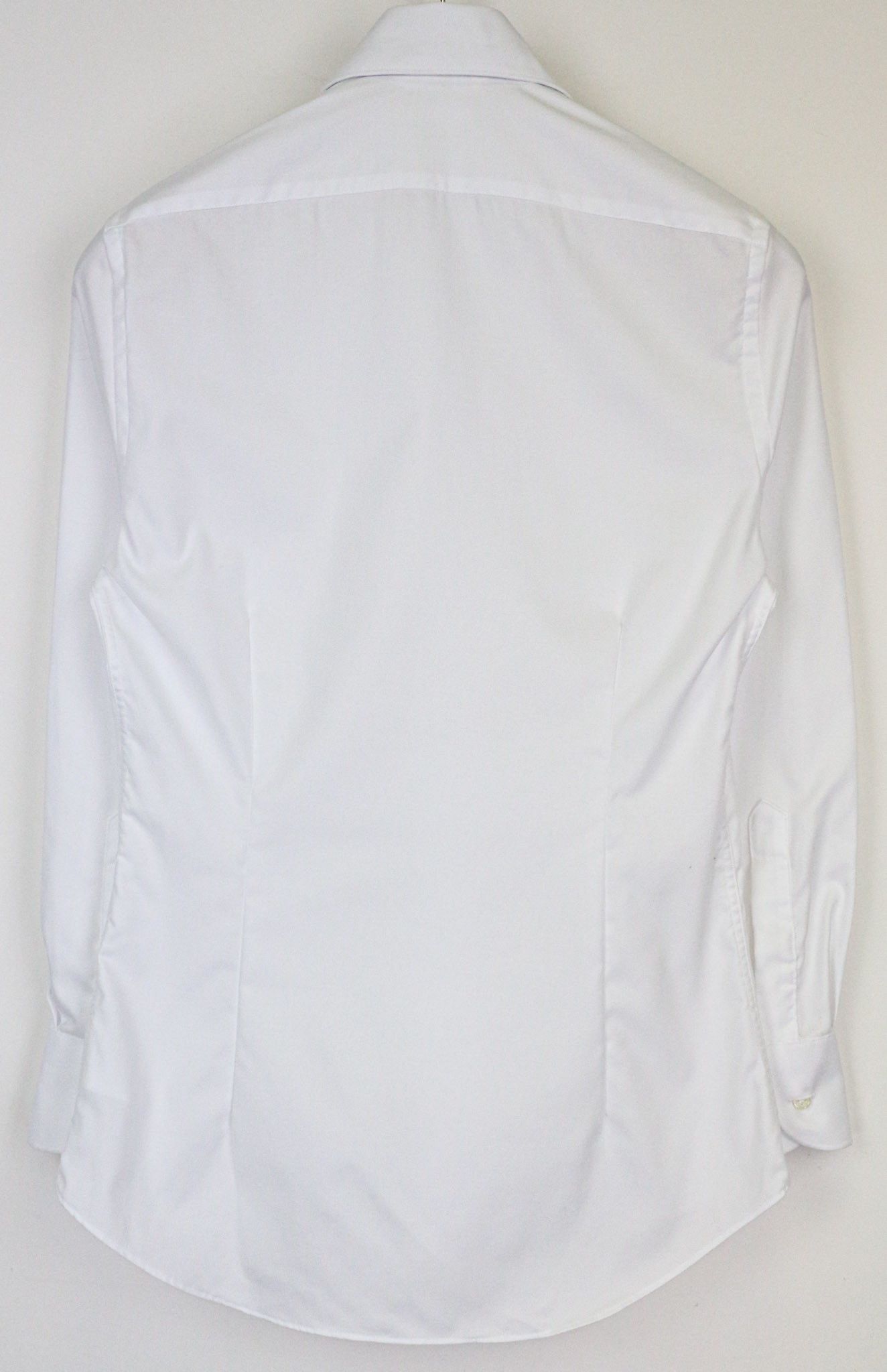 Suitsupply TRAVELLER 35 Extra Slim White Cotton Long Sleeve 78701 Size 36R - 2 Thumbnail