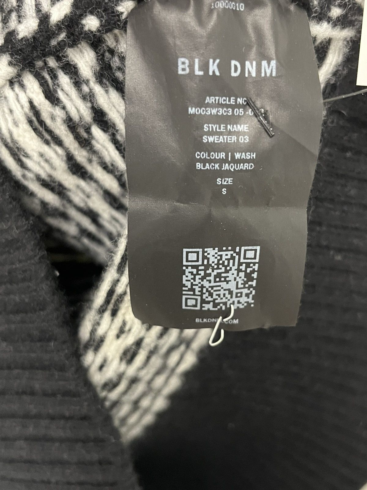 Blk Dnm Sweater 03 Black Jacquard Size Small Size US S / EU 44-46 / 1 - 11 Thumbnail