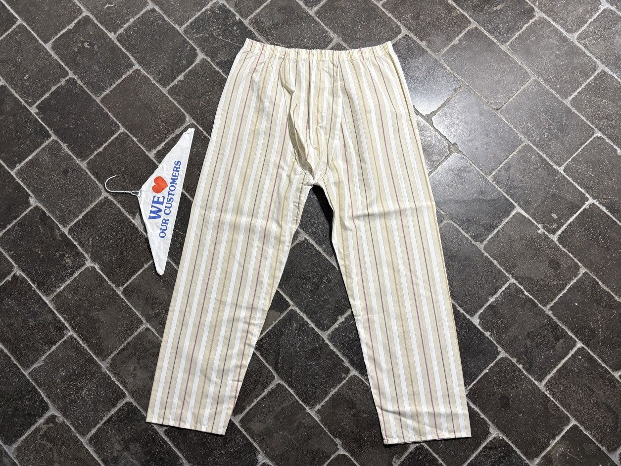 Vintage Striped Pajama Set 90s Vintage Two Piece Suit Sleep Perma Size US 38 / EU 54 - 17 Thumbnail
