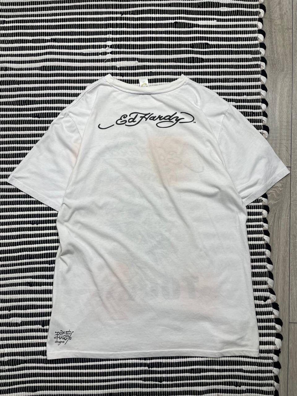 Ed Hardy × Japanese Brand × Vintage Vintage Ed Hardy Christian Audigier Tee T-Shirt Y2K Size US XL / EU 56 / 4 - 4 Thumbnail