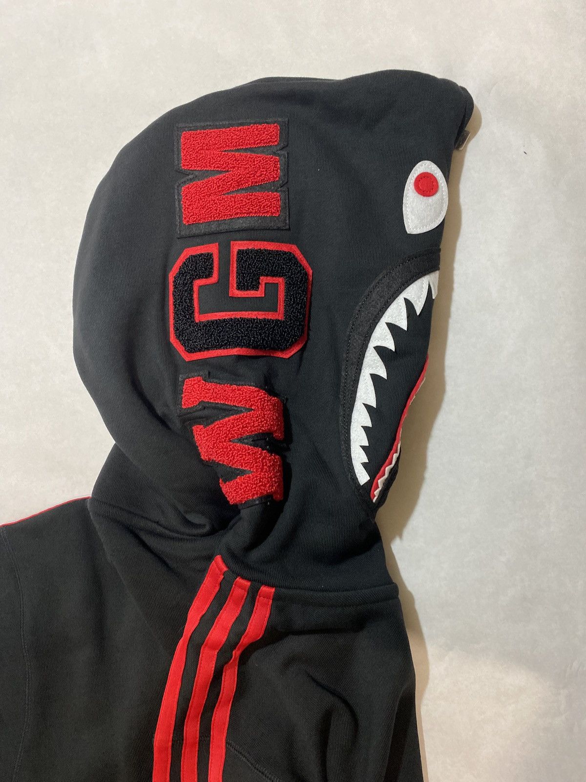 Bape Adidas X Bape Shark Hoodie Size US L / EU 52-54 / 3 - 3 Thumbnail