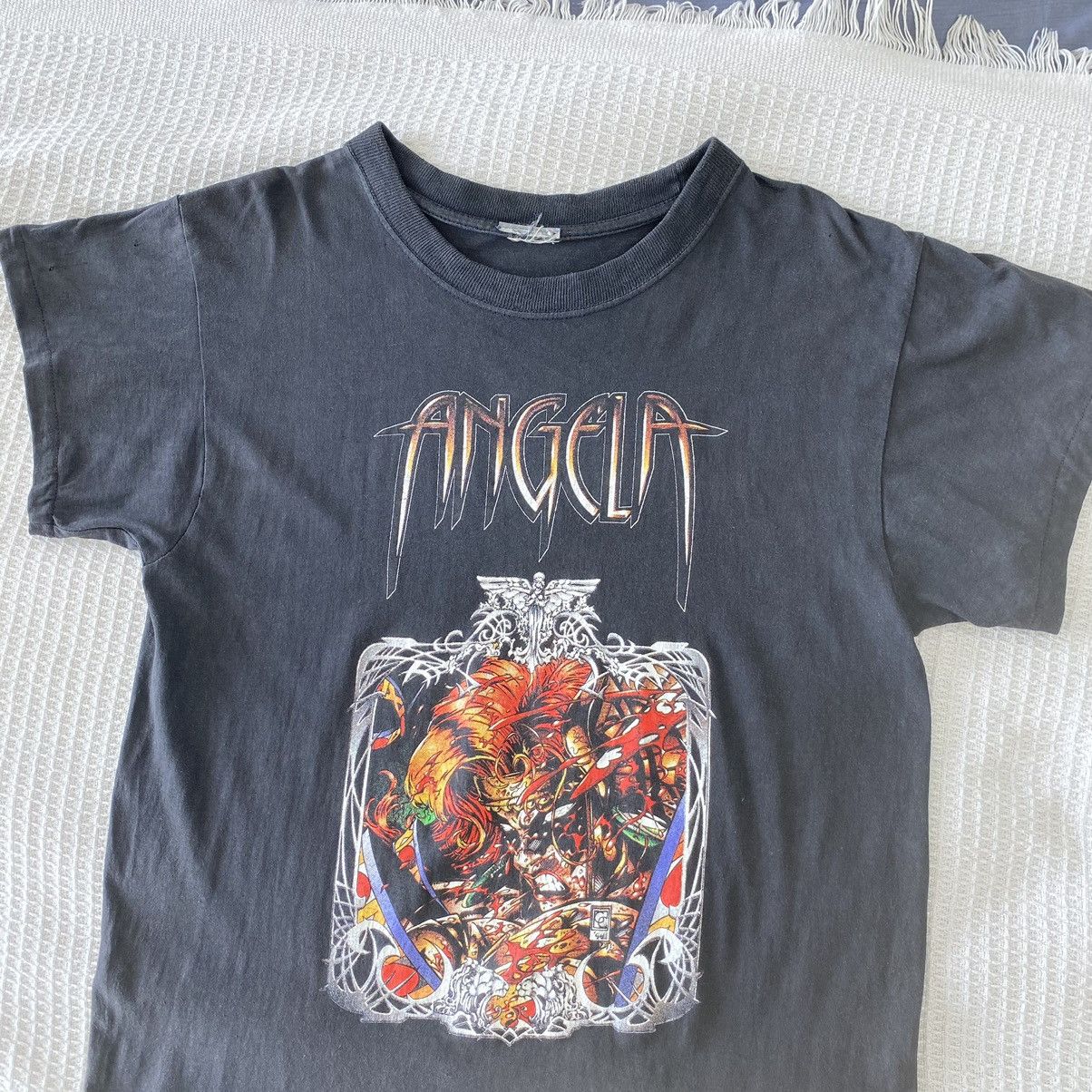 Band Tees Thrashed Faded Vintage Angela ERD GRUNGE GRAIL OG TEE Size US M / EU 48-50 / 2 - 2 Thumbnail