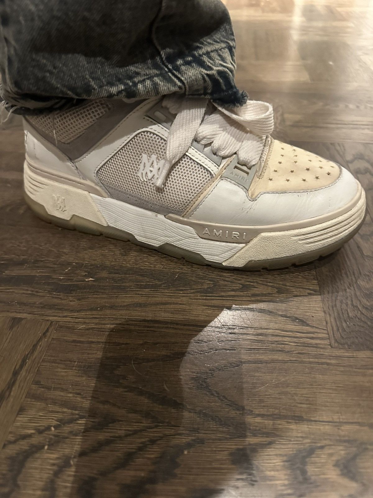 Amiri Amiri Ma1 White/Beige Size US 10 / EU 43 - 6 Thumbnail