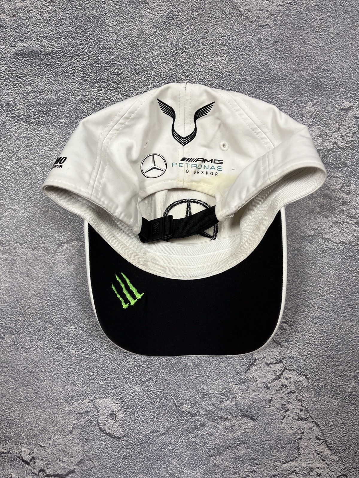 Mercedes-Benz × Vintage Mens Vintage Petronas Mercedes Benz Amg Monster Energy Cap Size ONE SIZE - 4 Thumbnail