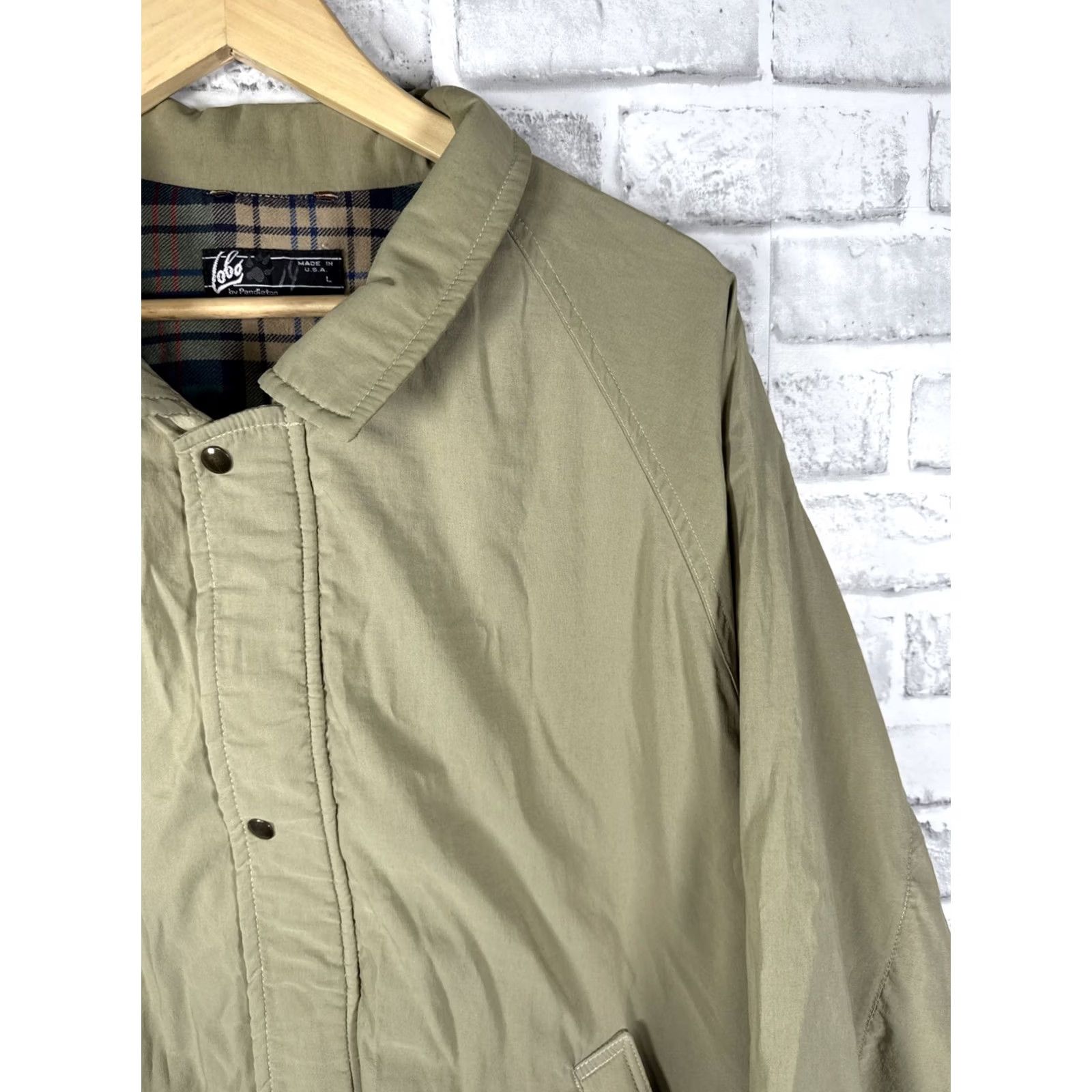 Pendleton VINTAGE Pendleton Lobo Beige Casual Jacket Plaid Lined Mens L Button-Up Shirt Size US L / EU 52-54 / 3 - 3 Thumbnail