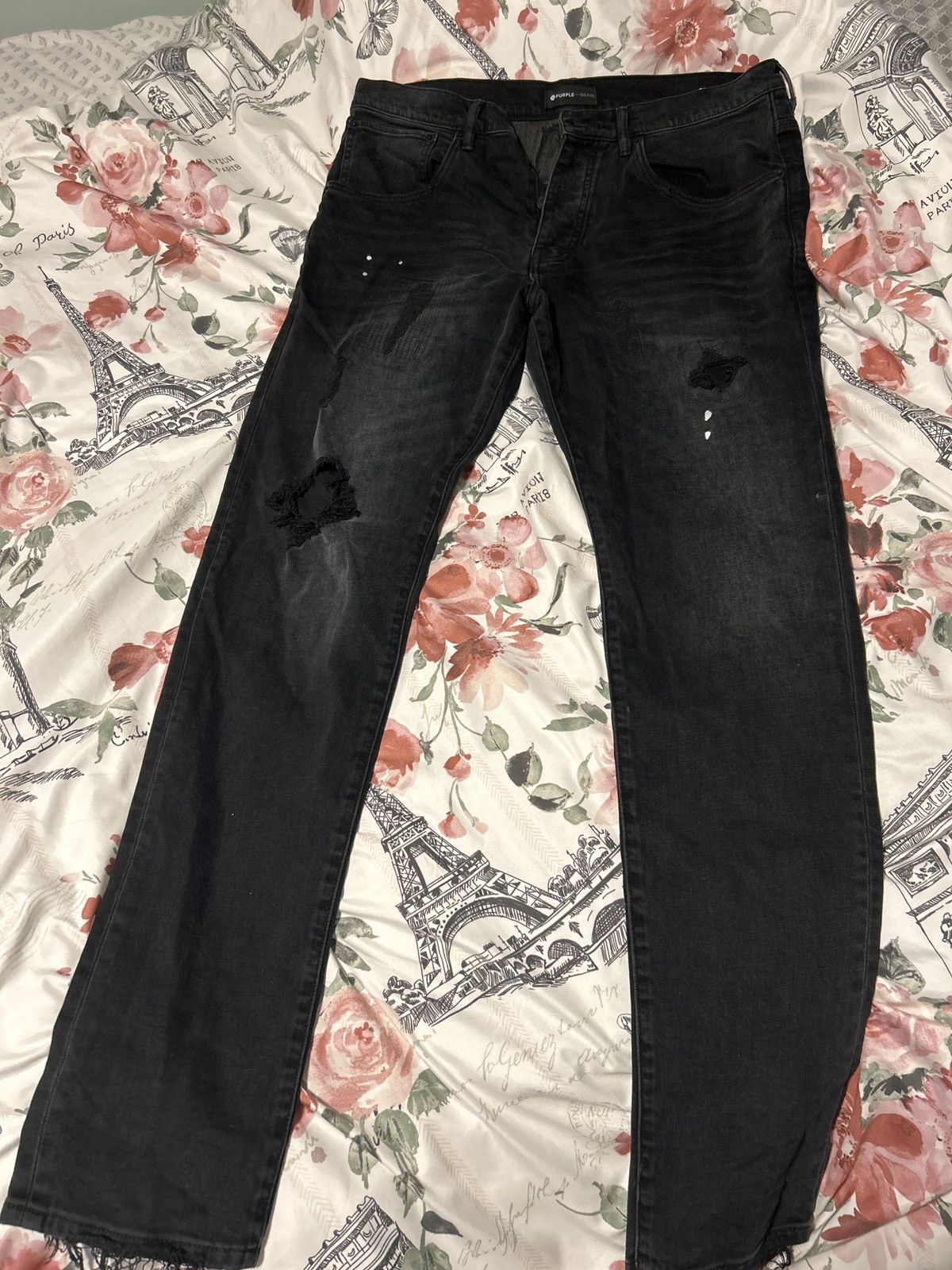 image of Purple Brand Denim Jeans in Black, Men's (Size 32)