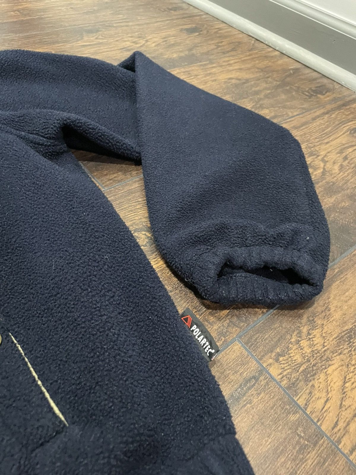 Polo Ralph Lauren Vintage 90s Polo Ralph Lauren x Polartec Blue Fleece Jacket Size US L / EU 52-54 / 3 - 5 Thumbnail