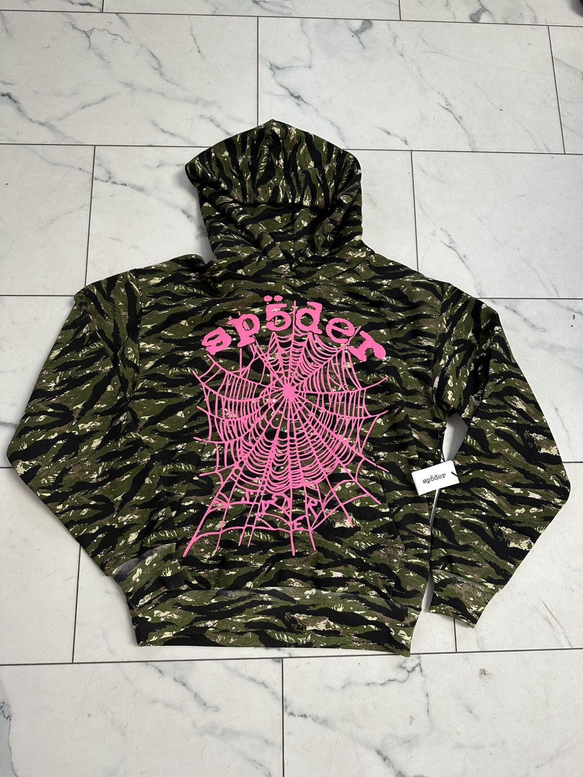 Sp5der Sp5der OG Web V2 Tiger Camo Hoodie Size US M / EU 48-50 / 2 - 1 Thumbnail