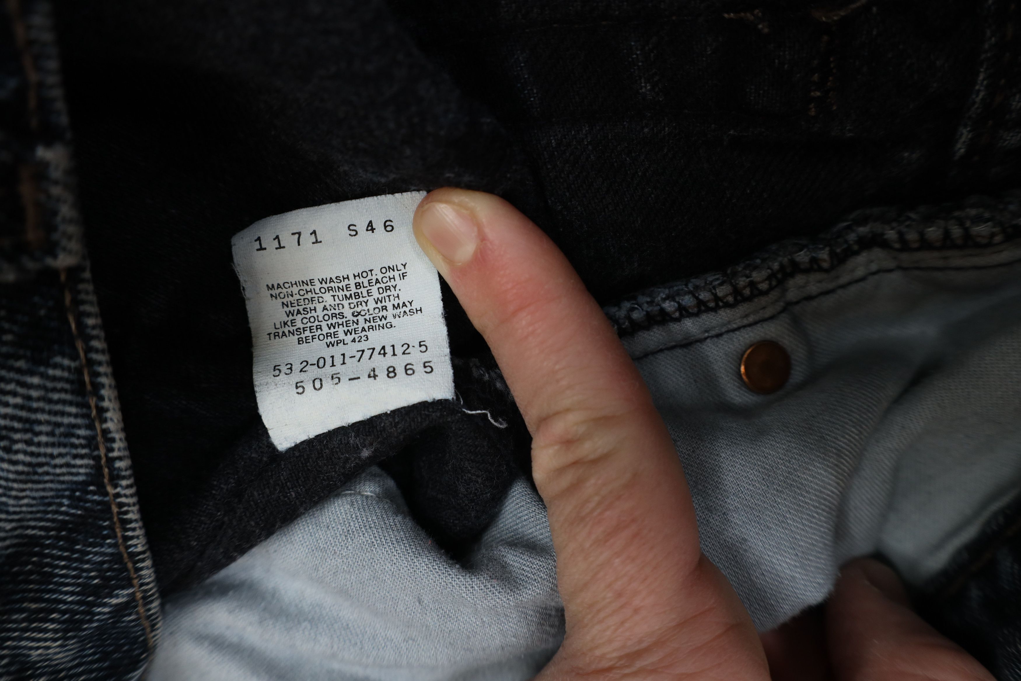 Levi's Vintage 90s Levis 505xx Wash Regular Straight Leg Jeans USA Size US 38 / EU 54 - 9 Thumbnail