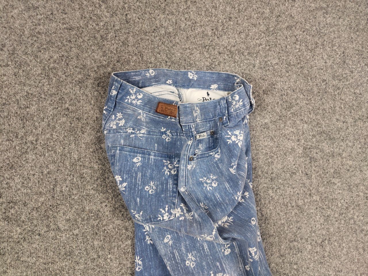 Polo Ralph Lauren Vintage Polo Ralph Lauren Slim Callen Pattern Denim Jeans Size 25" / US 0 / IT 36 - 8 Thumbnail
