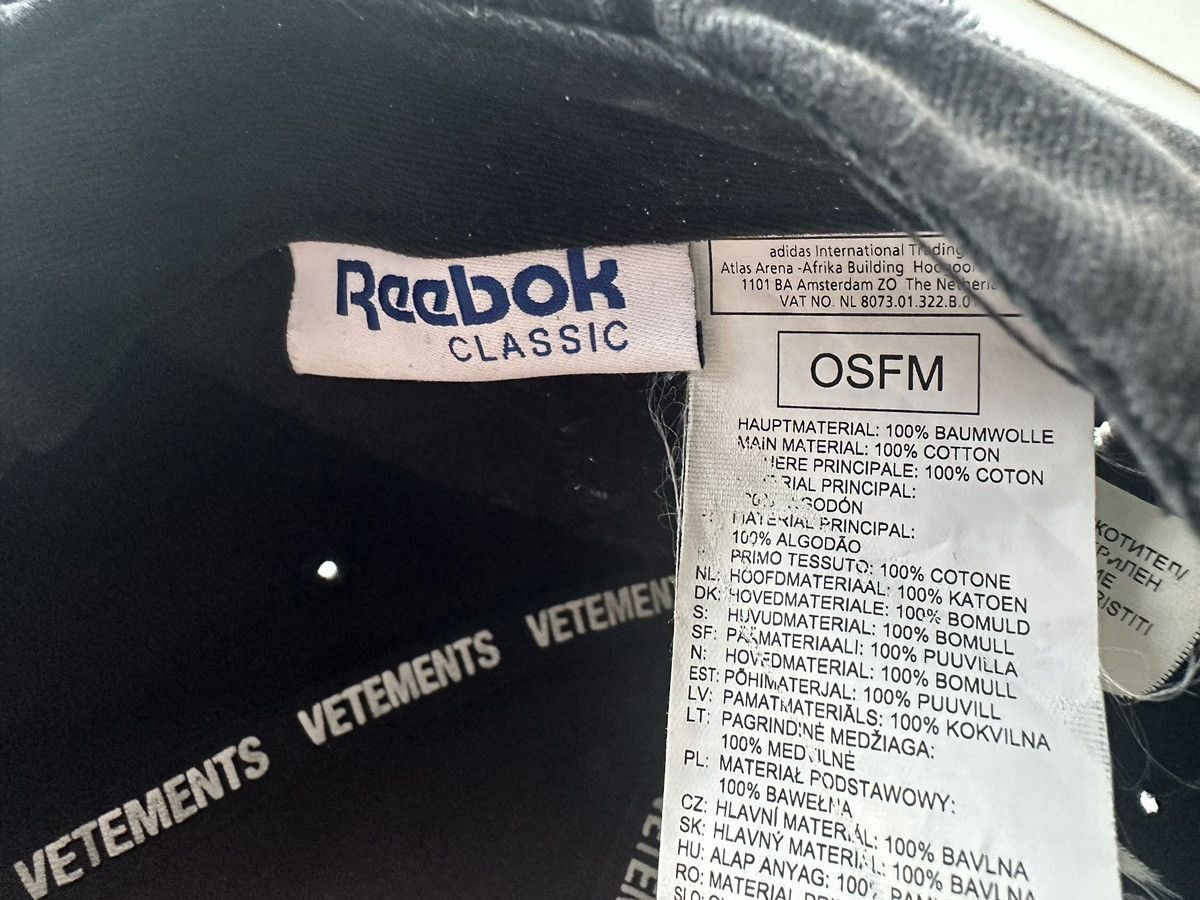 Reebok × Vetements Vetements Reebok Demna Sunday Distressed Cap Size ONE SIZE - 9 Thumbnail