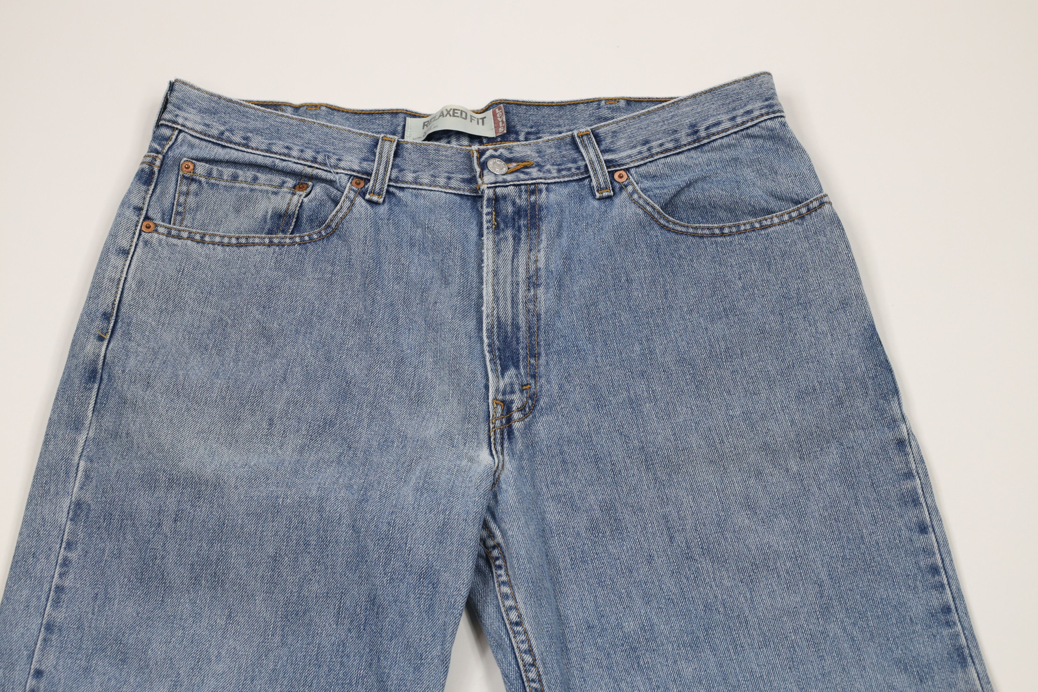 Levi's × Vintage Vintage Y2K Levis 550 Baggy Fit Denim Jeans Blue Cotton Size US 38 / EU 54 - 2 Thumbnail