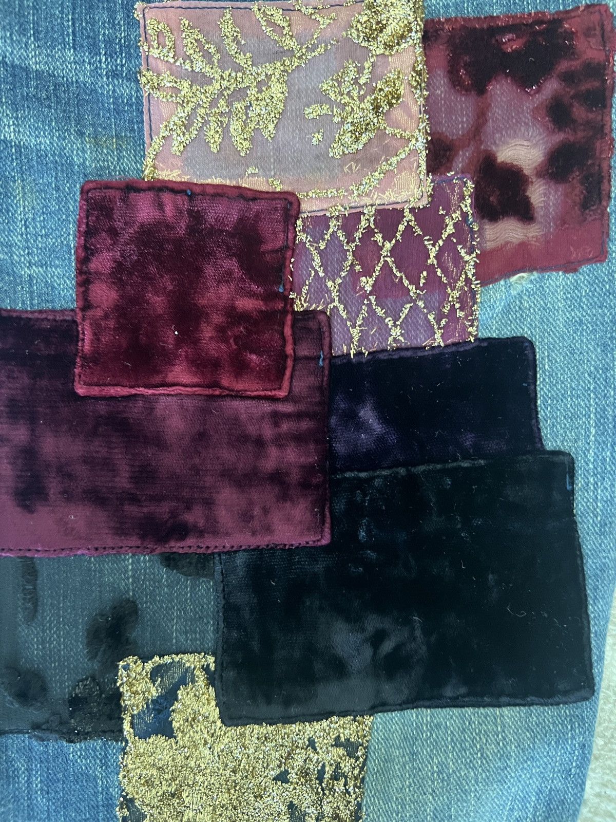 Number (N)ine Number (N)ine AW03 “Touch Me Im Sick” Patchwork Denim Size US 31 - 11 Thumbnail
