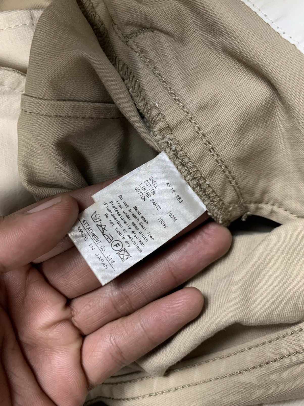 Attachment Japanese brand ATTACHMENT flared chinos unique Size US 31 - 7 Thumbnail