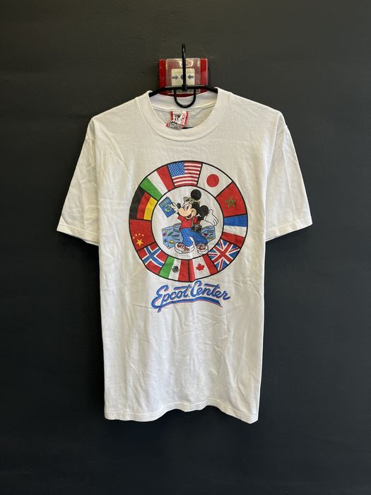 Vintage Vintage 90s Disney Mickey Mouse World Travel Tourist Tee Grailed