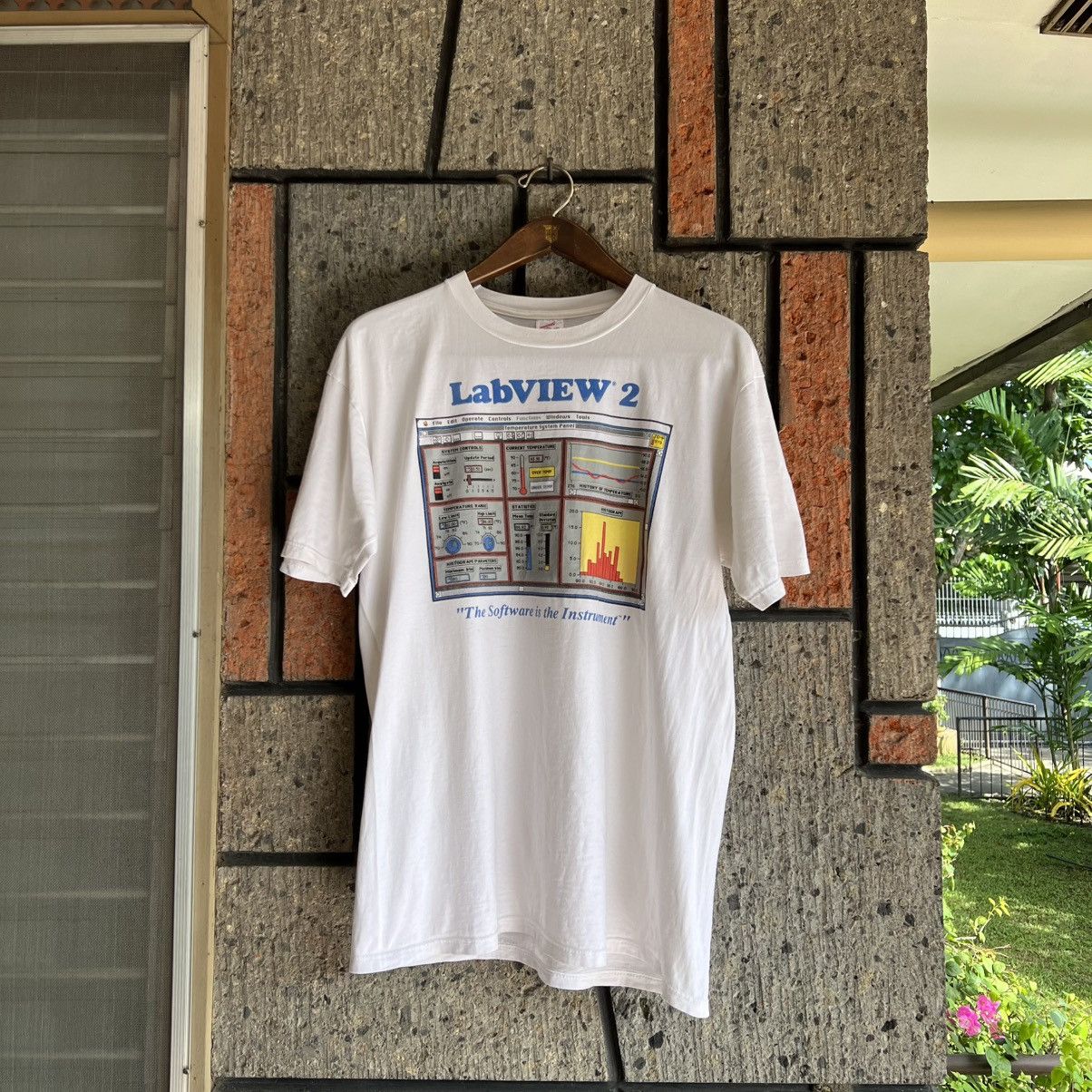 Apple VTG ‘90s LabView 2 Tech Tee Shirt Promo Software Apple Size US XL / EU 56 / 4 - 2 Thumbnail
