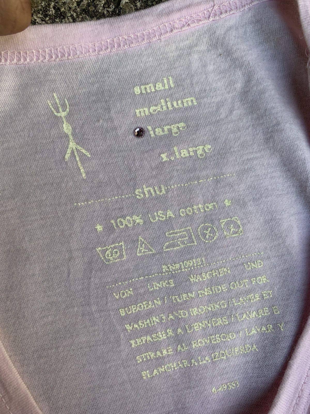 If Six Was Nine × Japanese Brand × Le Grande Bleu (L.G.B.) Shu USA Soft Pink Big Couple Graphic Top Size L / US 10 / IT 46 - 8 Thumbnail