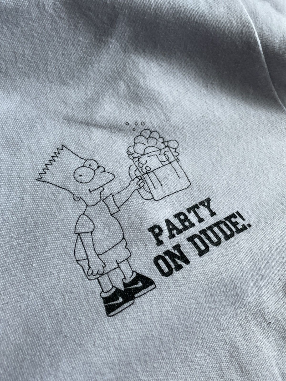 Gildan Crazy Vintage Party On Bart Tee Size US M / EU 48-50 / 2 - 4 Thumbnail