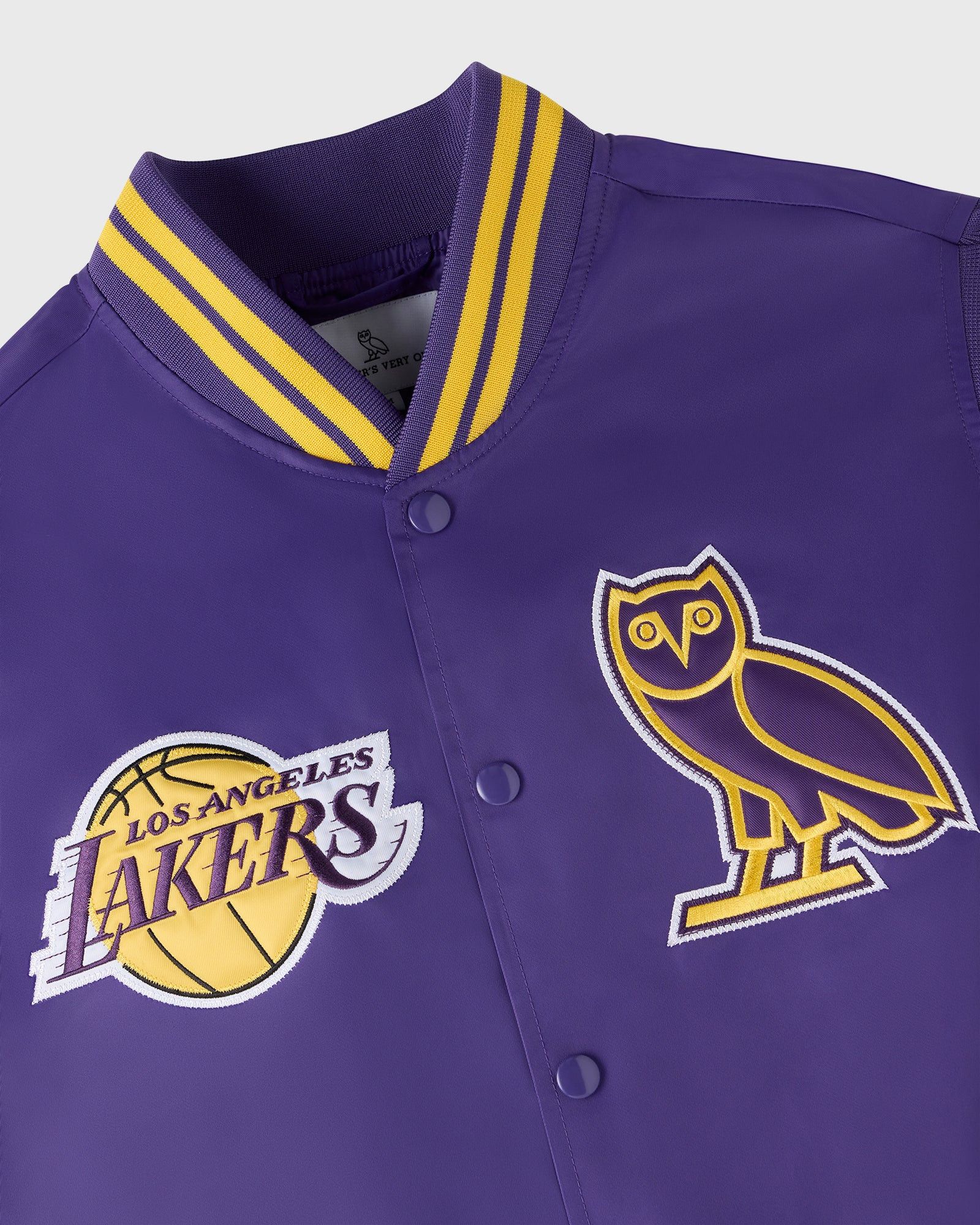 Drake OVO x NBA x NBA LOS ANGELES LAKERS SATIN VARSITY JACKET Size US XL / EU 56 / 4 - 6 Thumbnail