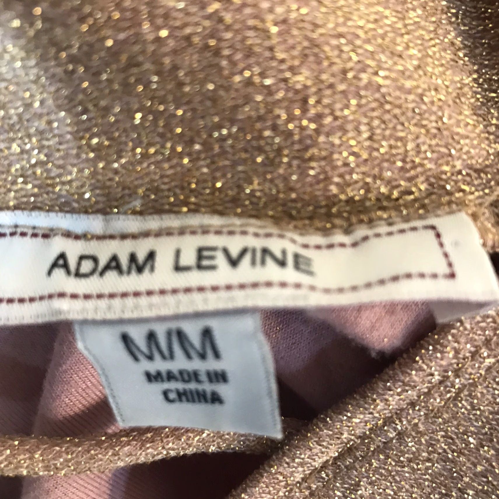 Vintage VINTAGE Adam Levine Gold Sleeveless Dress Womens Size M Above Knee Formal Party 90s Glitter Lurex Size M / US 6-8 / IT 42-44 - 5 Thumbnail