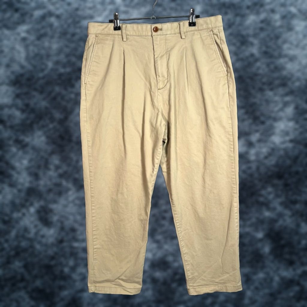 Gap Gap Mens Pants 34 Beige Khaki Casual Chino Regular Straight Leg Size US 34 / EU 50 - 1 Thumbnail