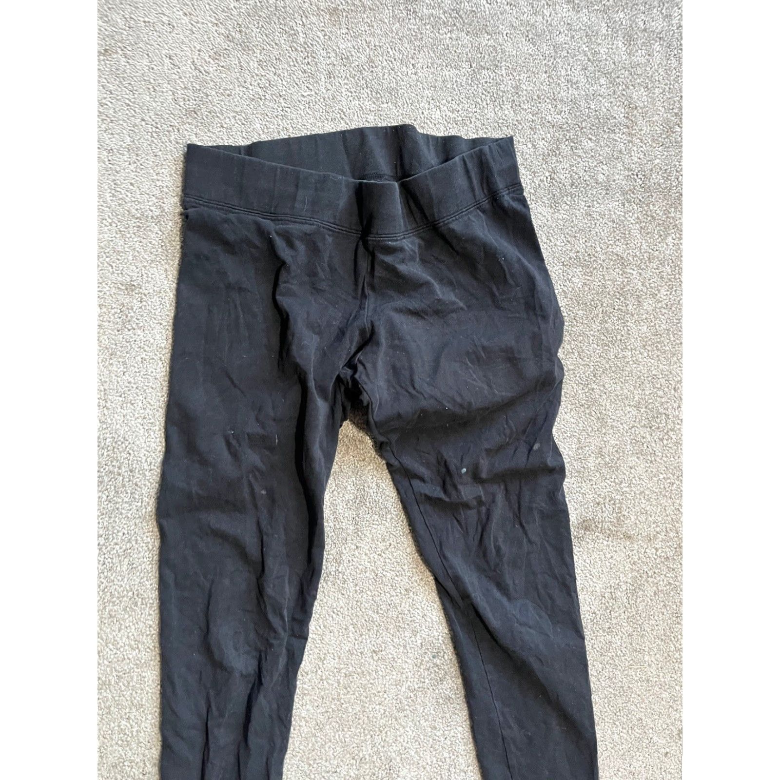Vintage Aéropostale Leggings Women’s M Black Solid Ankle EUC Activewear Essentials Womens Medium Black Ankle Length Size 32" / US 10 / IT 46 - 2 Thumbnail