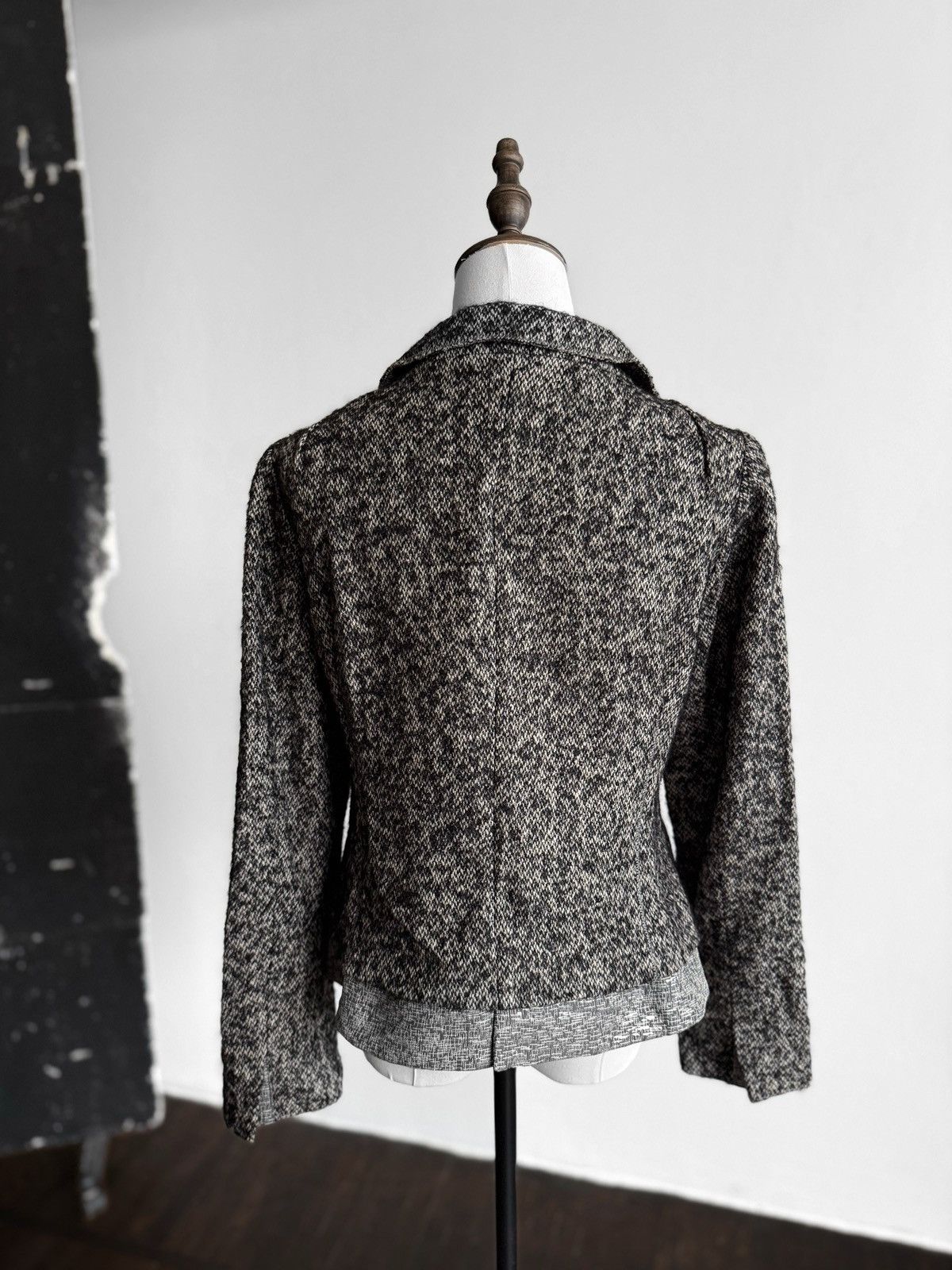 DOROTHEE SCHUMACHER Dorothe Schumacher Tweed Knit Button Front Blazer Jacket Size L / US 10 / IT 46 - 3 Thumbnail