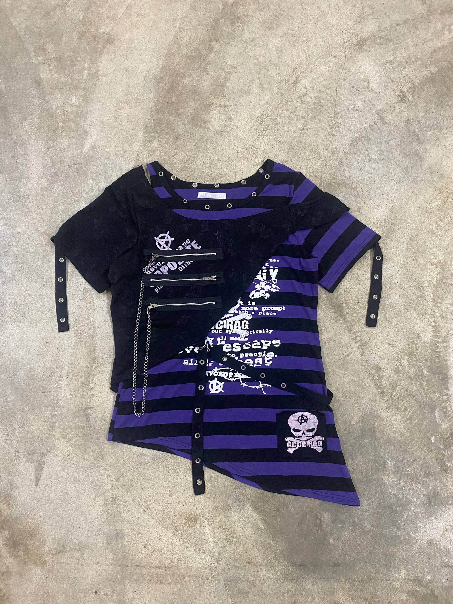 Seditionaries ACDC RAG Skull Punk Gothic Bondage T-shirt Size S / US 4 / IT 40 - 1 Thumbnail