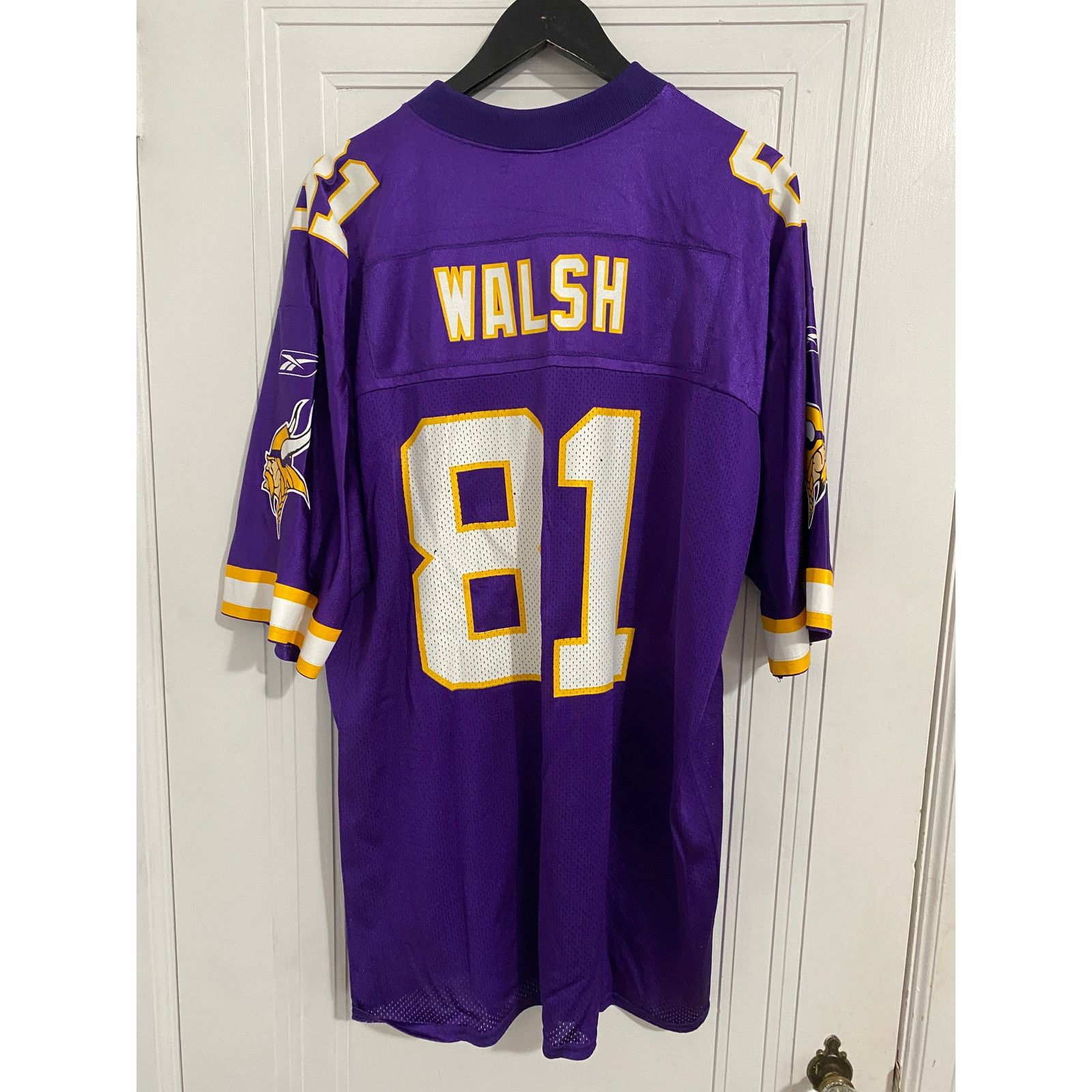 Reebok Throwback Chris Walsh Minnesota Vikings Jersey Size XL Size US XL / EU 56 / 4 - 1 Thumbnail