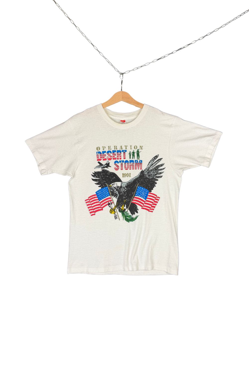 Hanes 1991 Operation Desert Storm USA Eagle Graphic Tee Hanes M Size US S / EU 44-46 / 1 - 1 Thumbnail