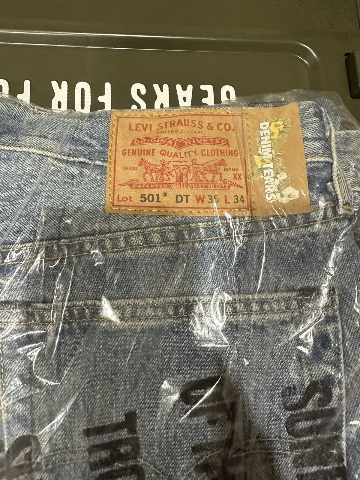 Denim Tears Levi's Virgil Abloh 'Message In A Tear