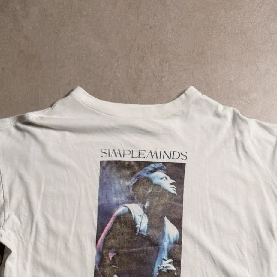 The Unbranded Brand Vintage SIMPLE MINDS White T-shirt - S Size US S / EU 44-46 / 1 - 3 Thumbnail