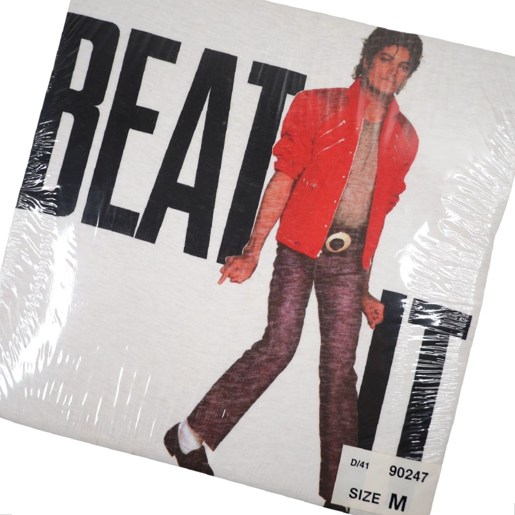 Vintage VINTAGE Michael Jackson Beat It T Shirt White Mens Medium Graphic 1984 NWT Size US M / EU 48-50 / 2 - 2 Thumbnail