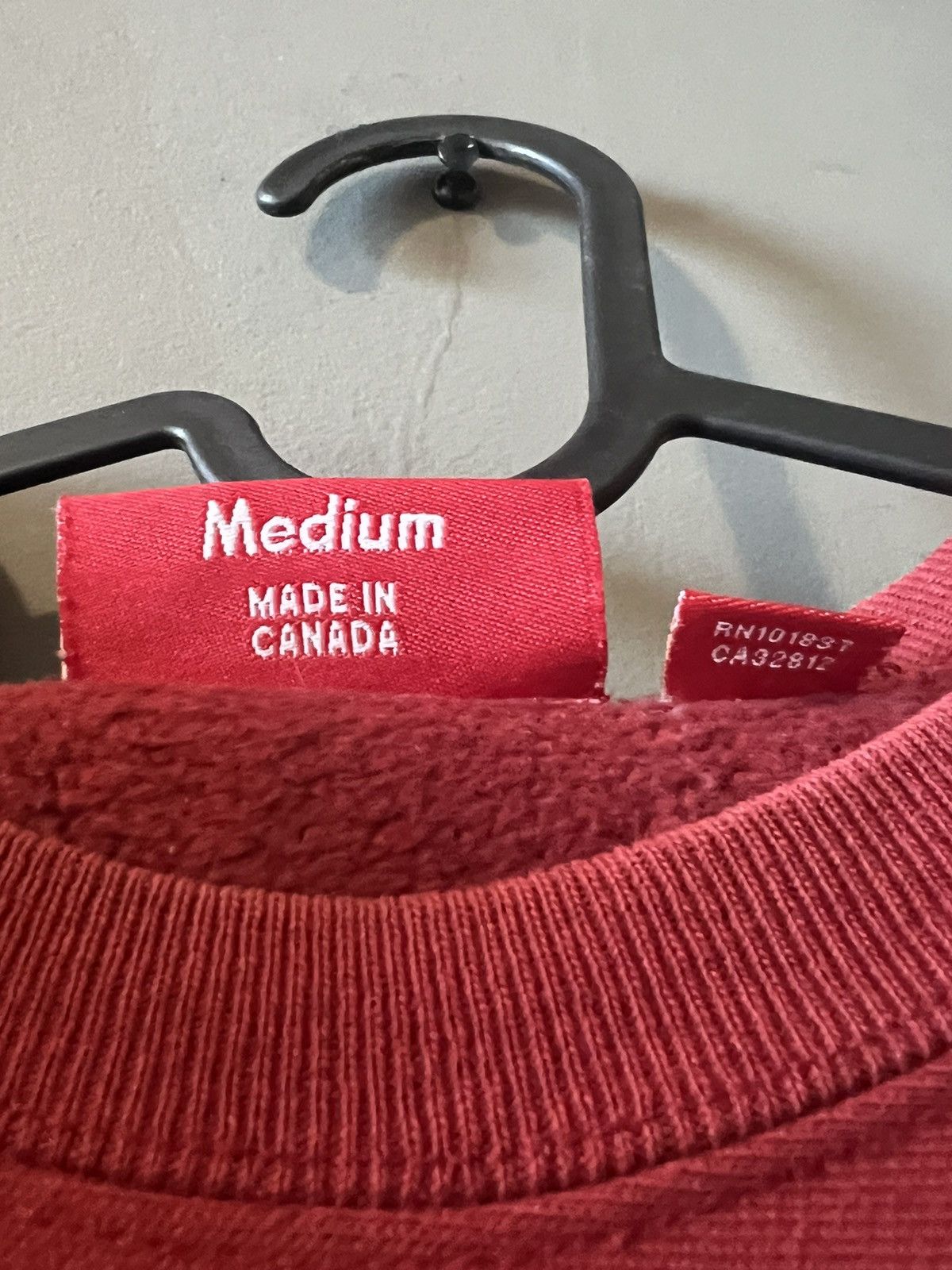 Supreme Supreme FW03 Burgundy Box Logo Crewneck Size US M / EU 48-50 / 2 - 4 Thumbnail