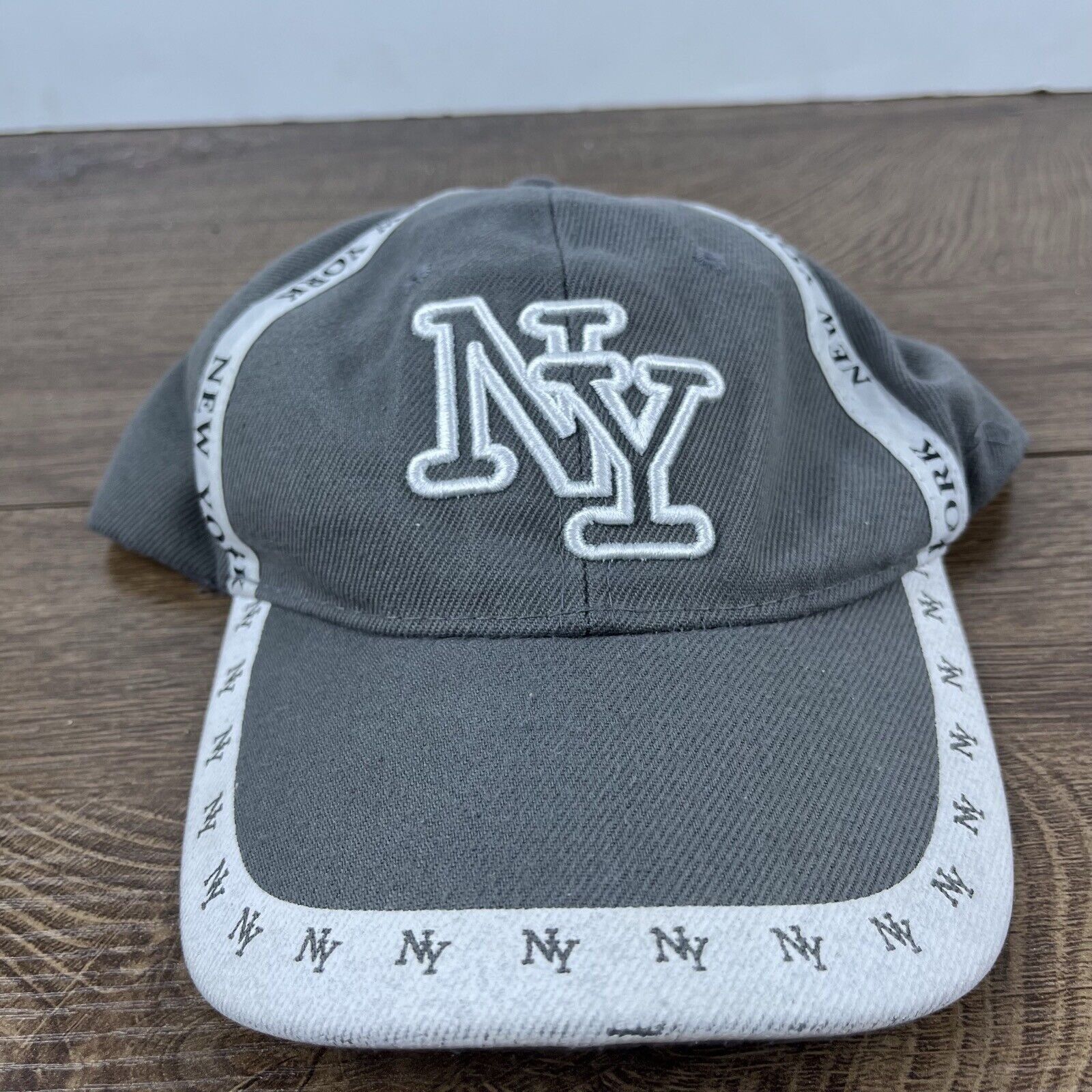 Other New York Hat Gray New York Cap Hat Gray Adjustable Hat Gray Size ONE SIZE - 4 Thumbnail