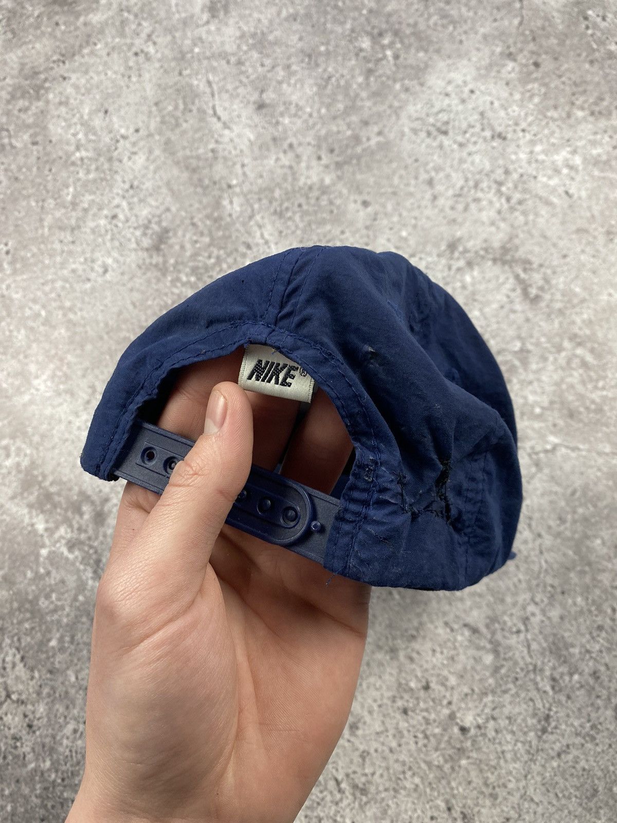 Nike × Vintage Vintage Nike 80’s Y2K distressed streetwear cap hat Rare Size ONE SIZE - 4 Thumbnail