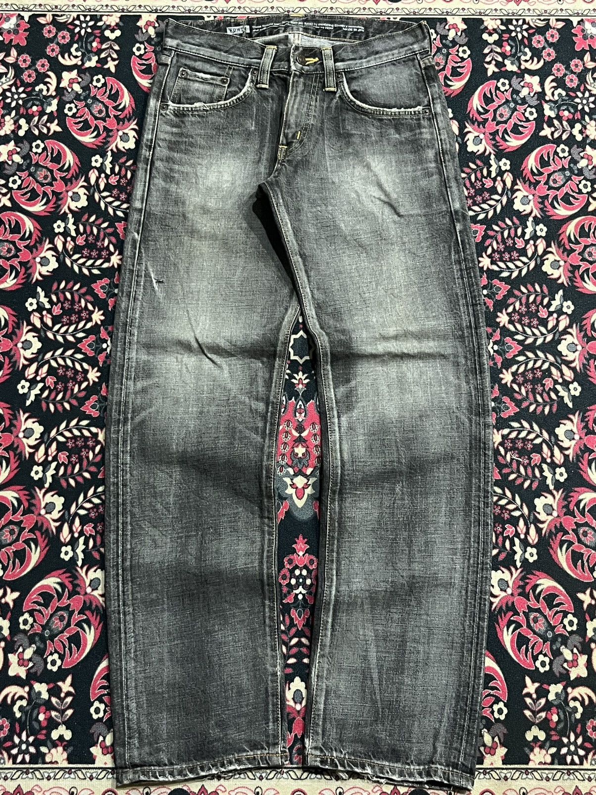 Edwin Vintage Japan Edwin 503 Sulpher Faded Washed Straight Jeans Size US 28 / EU 44 - 1 Thumbnail