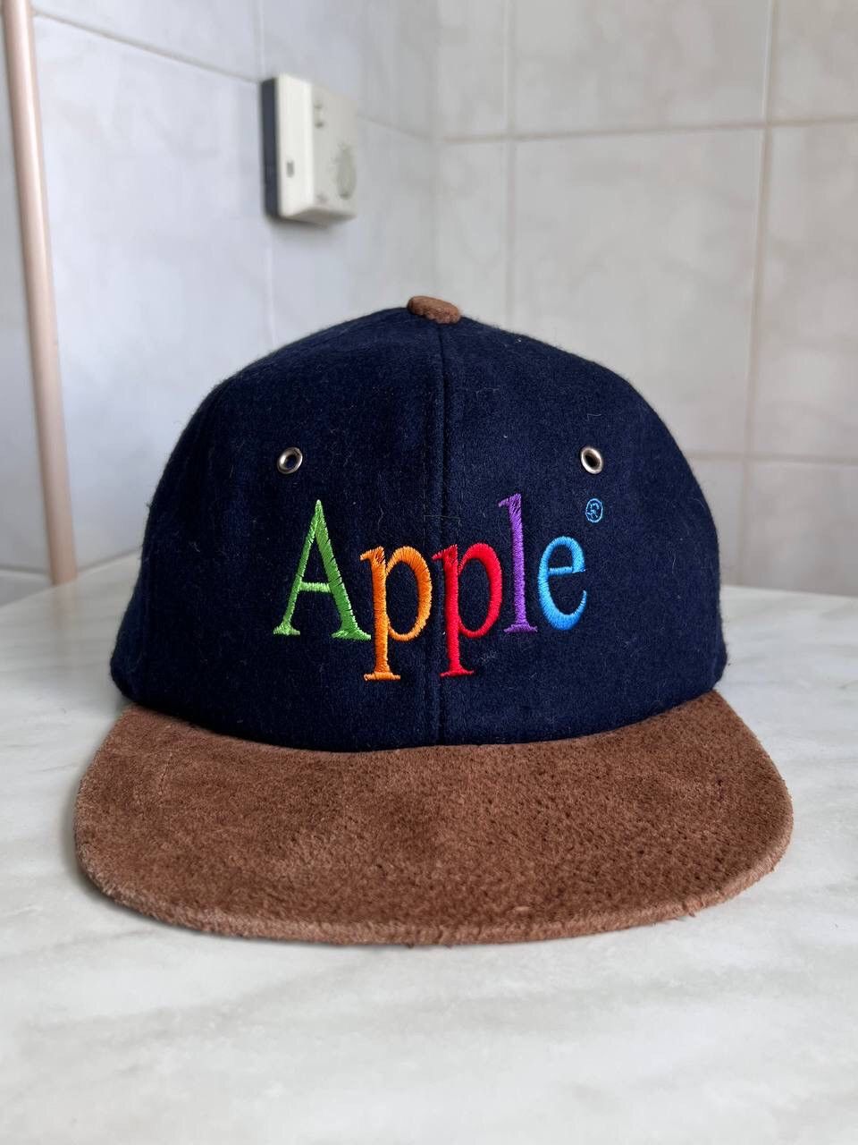Apple × Vintage 90s Vintage Apple Macintosh Rainbow Cap Hat Size ONE SIZE - 2 Thumbnail