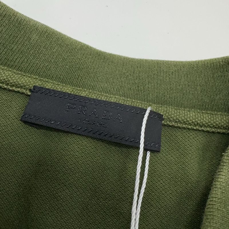Prada Prada Green Striped Short Sleeve Polo Shirt-2506 Size US M / EU 48-50 / 2 - 4 Thumbnail