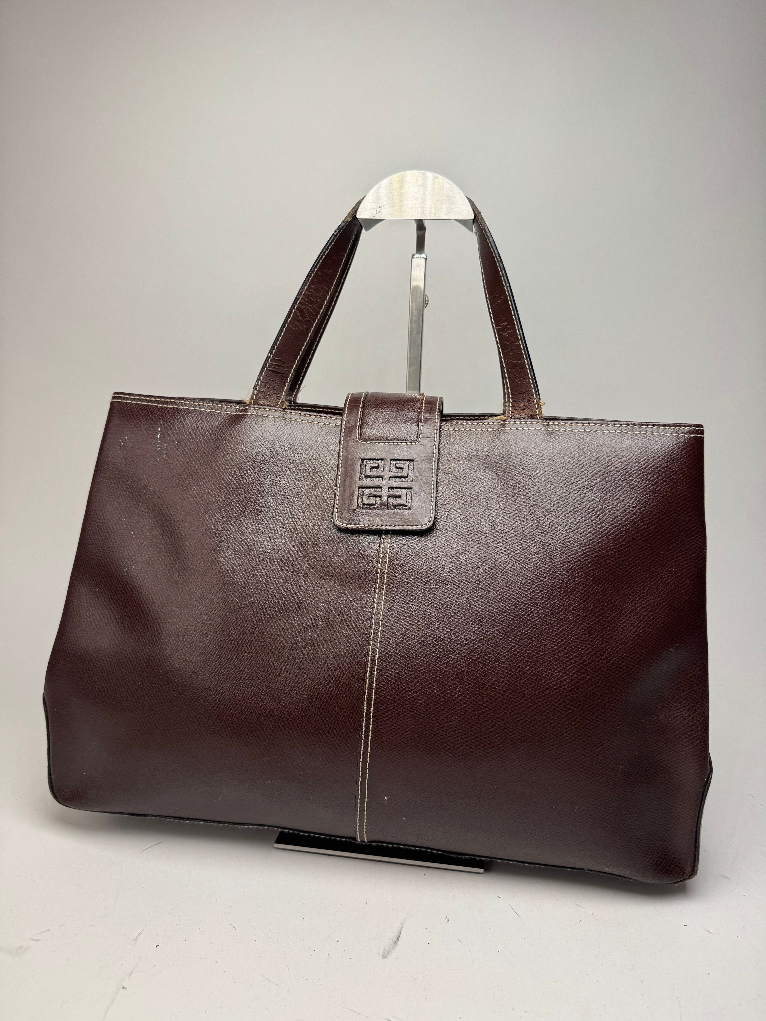 Givenchy Vintage Leather Handbag Brown Size ONE SIZE - 1 Thumbnail
