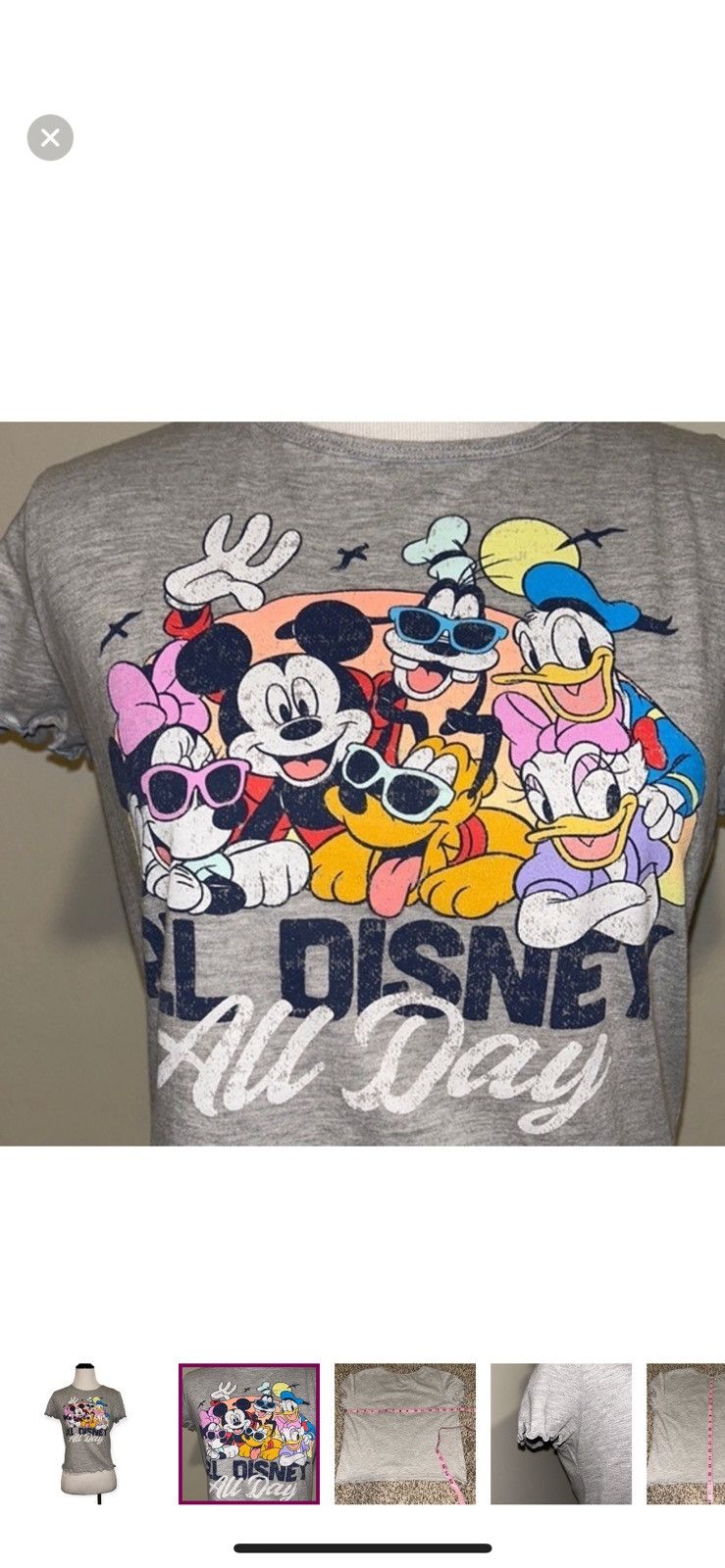 Disney Disney medium sensational‎ 6 cropped tee Size M / US 6-8 / IT 42-44 - 4 Thumbnail