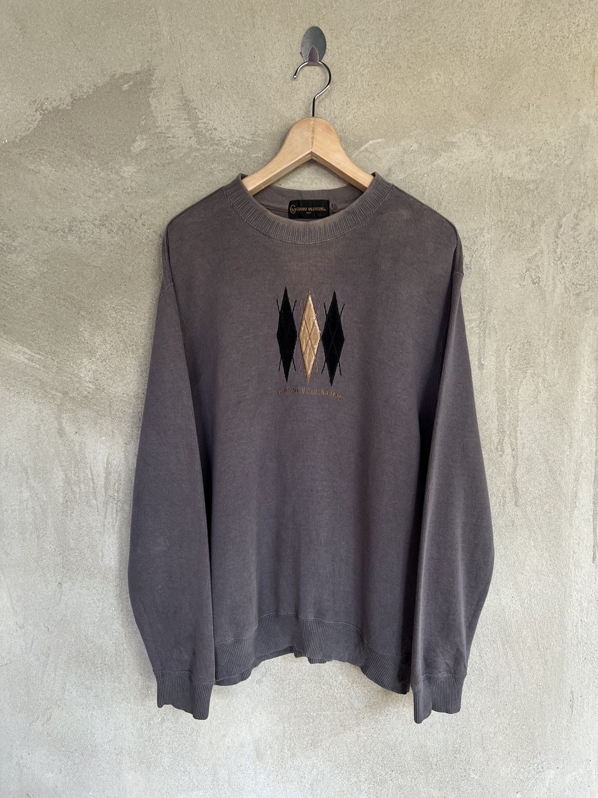 Designer × Vintage Vintage Gianni Valentino Italy Sweatshirt Size US L / EU 52-54 / 3 - 2 Thumbnail
