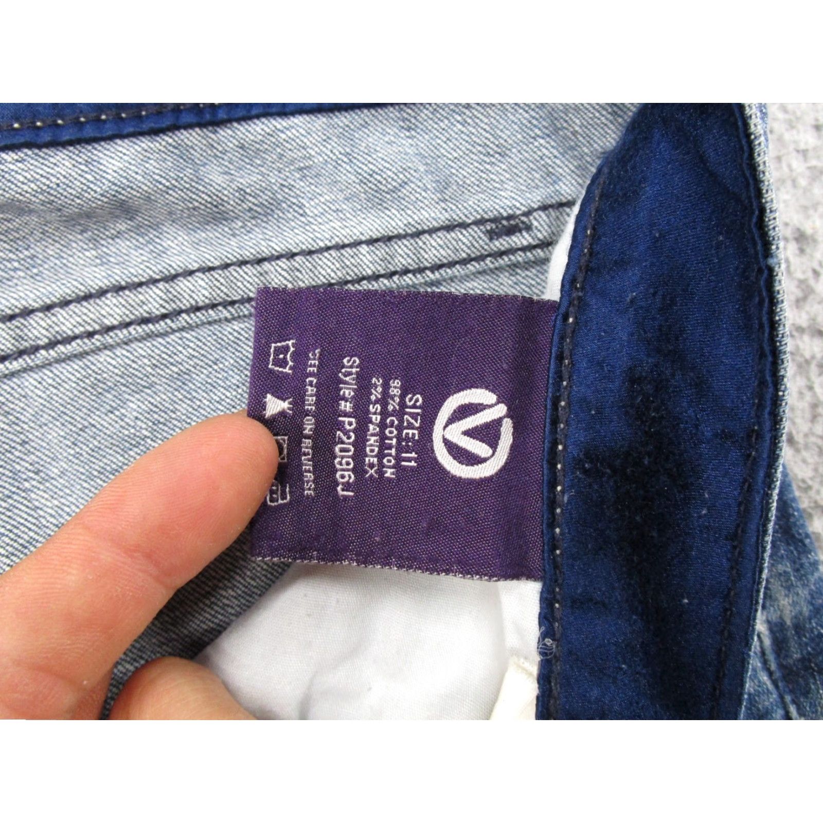 Vintage VTG Y2K VIGOSS Women's Blue Denim Boot Cut Jeans Tag Size 11 (34x31) Y2K Size 32" / US 10 / IT 46 - 4 Thumbnail