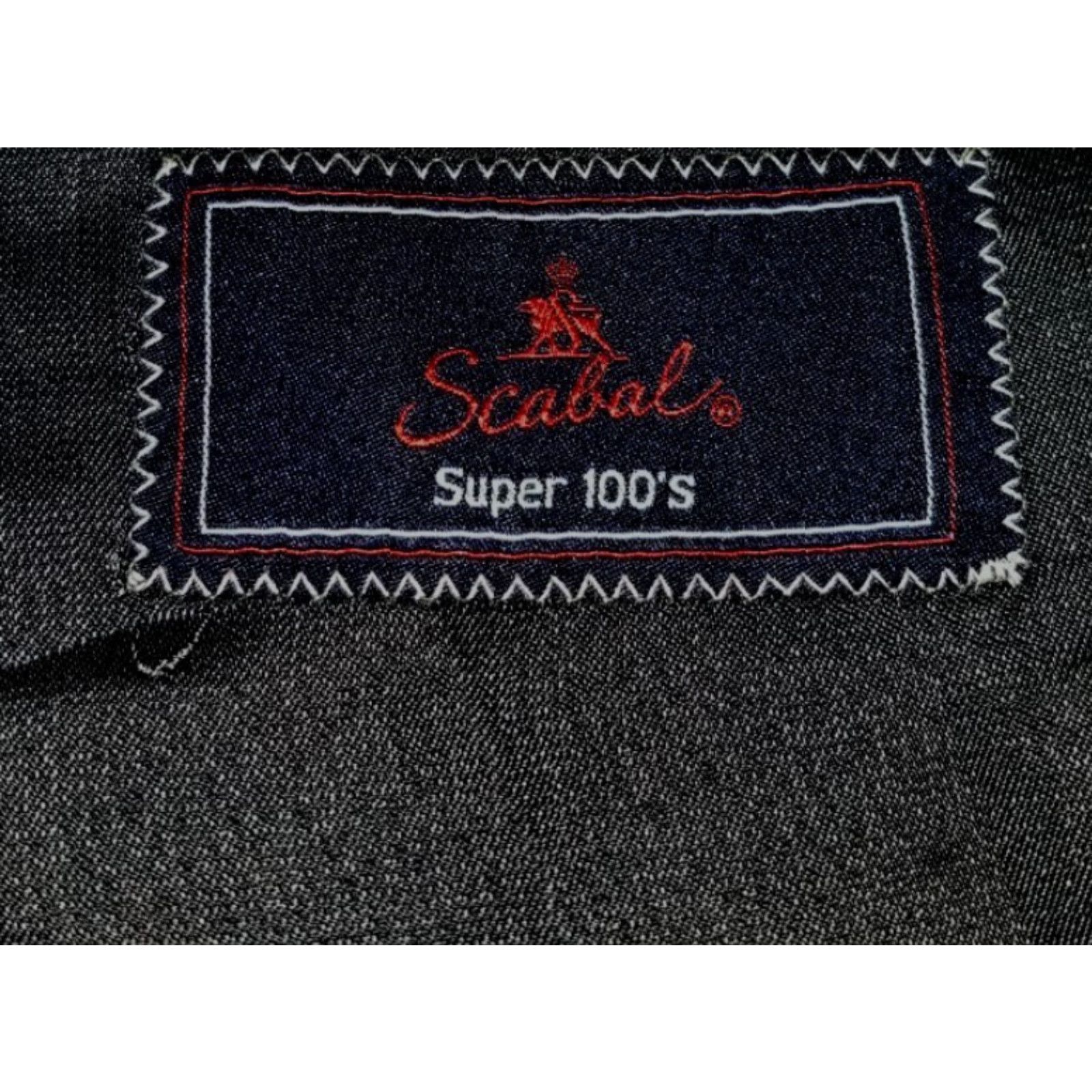 Vintage VINTAGE Scabal Sport Coat Jacket Two Button Single-Breasted Wool Brown Blue Check Notch Lapel 46R 46S Regular Mens Size US S / EU 44-46 / 1 - 6 Thumbnail